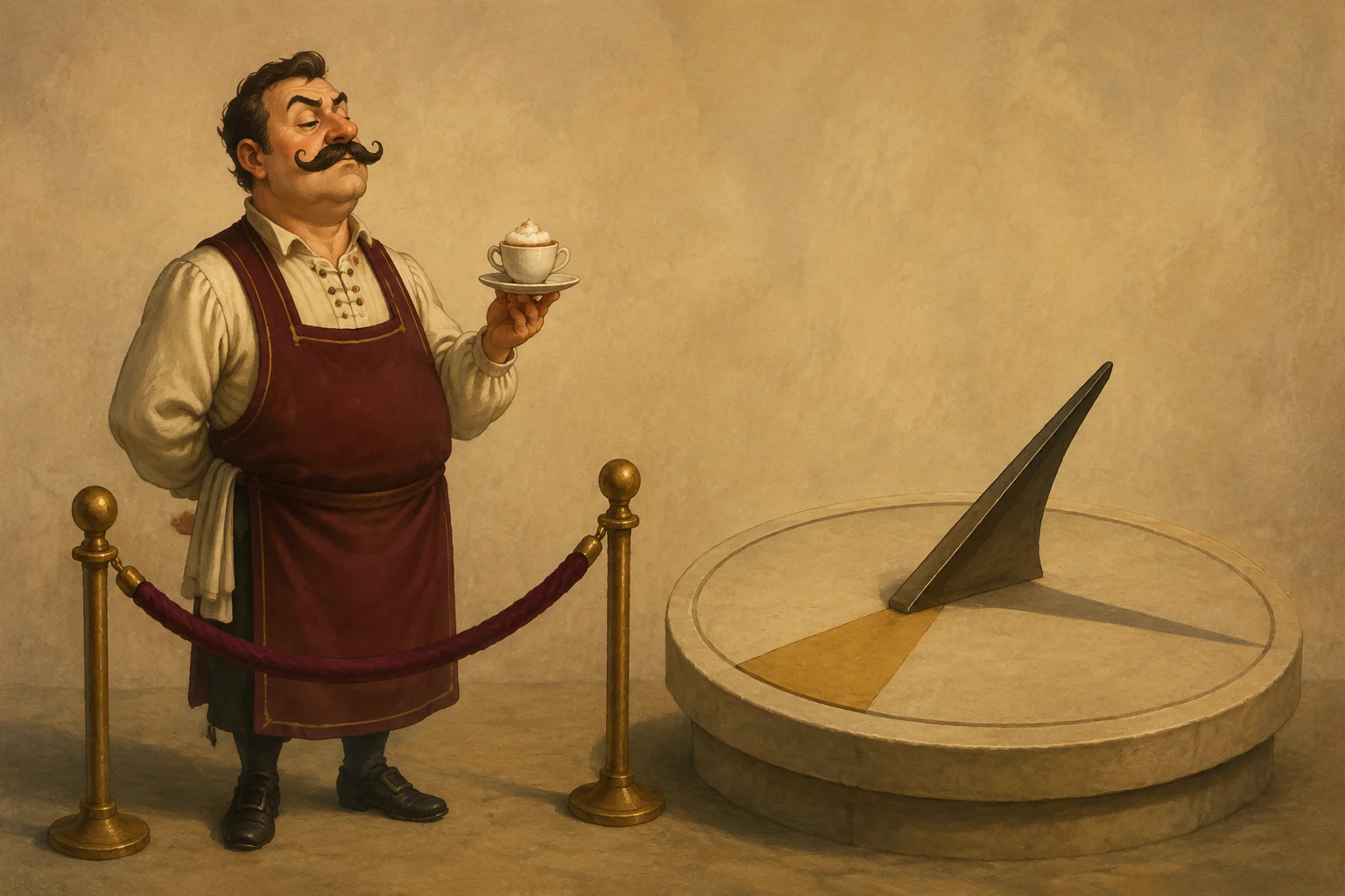 The cup arrived eleven minutes late and has been asked to leave its milk outside.